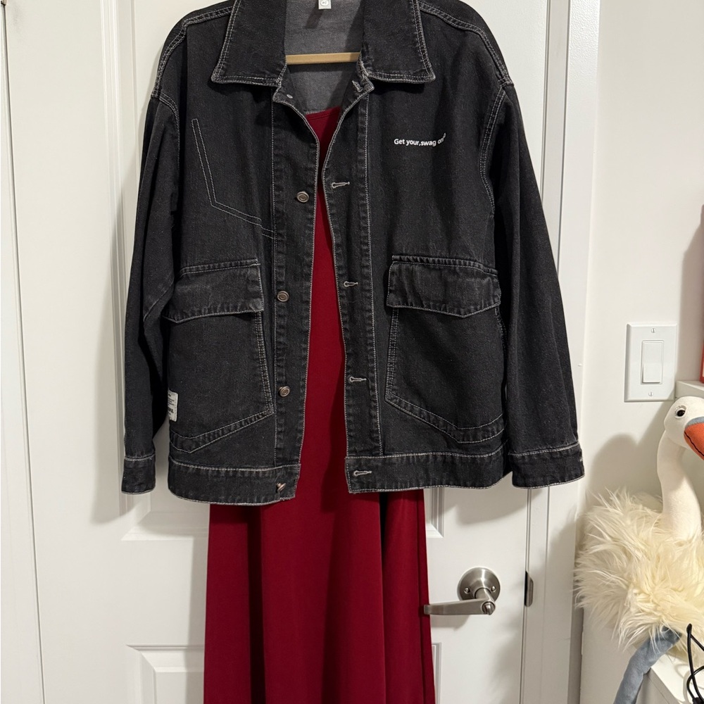 Grace Dark Gray Jean Jacket